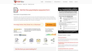 
Paycheck Plus - Fill Online, Printable, Fillable, Blank | PDFfiller
