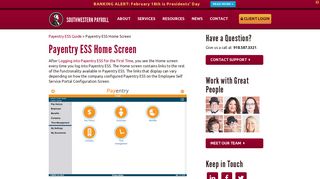 
                            4. Payentry ESS Home Screen – Southwestern Payroll - Payentry Ess Portal