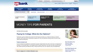 
                            3. Paying for College | Student Banking | U.S. Bank - Us Bank Student Loan Portal