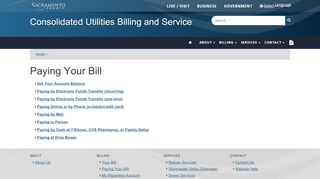 
                            2. Paying Your Bill - Consolidated Utilities Billing - Sacramento Utilities Portal