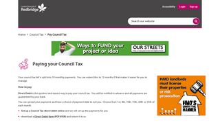 
                            4. Paying your Council Tax - Redbridge - Redbridge Council Tax Portal
