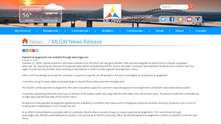 
                            4. Payment arrangements now available through www.mlgw ... - Mlgw Portal Payment Arrangement