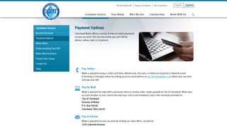 
                            2. Payment Options | Cleveland Water Department - Cleveland Water Portal