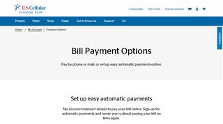 
                            4. Payment Options | U.S. Cellular - Us Cell Portal