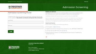 
                            2. Payment Portal - University of Agriculture, Makurdi - Uam Payment Portal