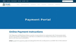 
                            5. Payment Portal - York College - York College Portal
