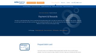 
                            3. Payment & Rewards | Octapharma Plasma - Citi Bank Prepaid Portal