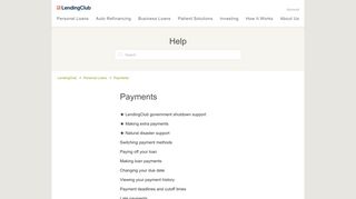 
                            7. Payments – LendingClub - Comenity Lending Club Portal