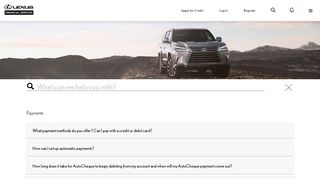 Payments | Lexus Financial - Lexusfinancial Com Portal