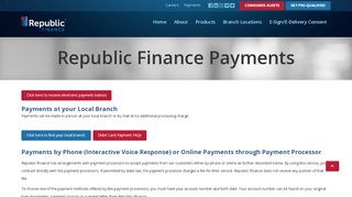 
                            2. Payments - Republic Finance - Republic Finance Portal