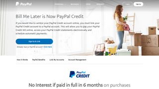 
                            1. PayPal Credit | Bill Me Later | PayPal US - Bill Me Later Paypal Portal