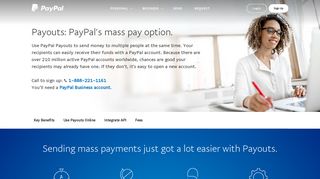 
                            5. PayPal Payouts, sending payments just got a lot easier. - I Payout Sign Up