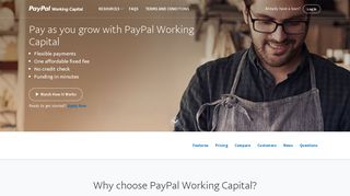
                            3. PayPal Working Capital - Paypal Working Capital Loan Portal