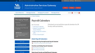 
                            1. Payroll Calendars - University at Buffalo - Ub Work Study Timesheet Portal