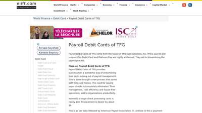 Payroll Debit Cards of TFG  World Finance