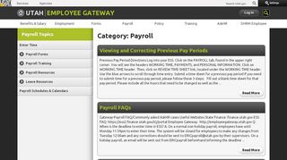 
                            5. Payroll | Employee Gateway | Page 3 - Utah Department of Human ... - Https Ess2 Finance Utah Gov Irj Portal