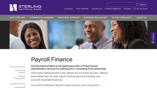 
                            1. Payroll Finance Solutions | Sterling National Bank - Sterling Payroll Portal