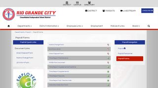 
                            5. Payroll Forms - Rio Grande City CISD - Rgccisd Employee Portal