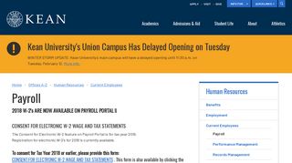 Payroll | Kean University - Kean University Payroll Portal