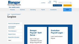 
Payroll Logins | Bangor Savings Bank
