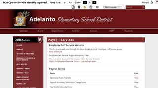 
Payroll Services - Adelanto Elementary School District
