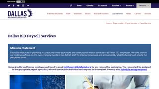 
                            7. Payroll Services / Payroll Services - Dallas ISD - Disd Oracle Self Service Portal