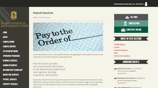 
                            4. Payroll Services - University Enterprises, Inc. - Sac State - Uei Employee Online Portal