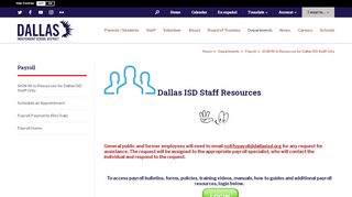 
                            3. Payroll / SIGN IN to Resources for Dallas ISD Staff Only - Disd Oracle Self Service Portal
