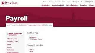
                            8. Payroll | SUNY Potsdam - Suny Payroll Portal