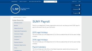 
                            2. Payroll - SUNY - Suny Payroll Portal