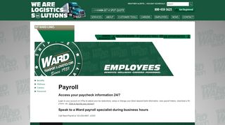 
Payroll - Ward Transport

