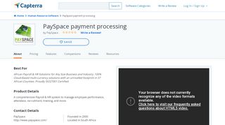 
                            6. PaySpace payment processing Reviews and Pricing - 2019 - Capterra - Payspace Login