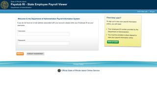 
                            5. Paystub RI - State Employee Payroll Viewer - RI.gov - Payview Login