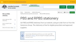 
                            5. PBS and RPBS stationery - Australian Government Department of ... - Pbs Portal