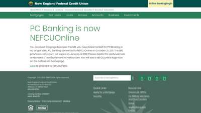 PC Banking is now NEFCUOnline - New England Federal Credit ...