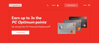 
                            8. PC Financial - Pc Mastercard Portal Screen
