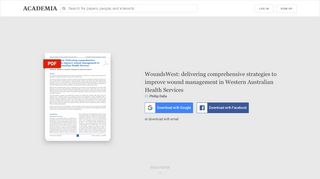 
                            4. (PDF) WoundsWest: delivering comprehensive strategies to ... - Woundswest Sign Up