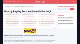 
                            3. Peachy Payday Personal Loan Online Login - Peachy Login
