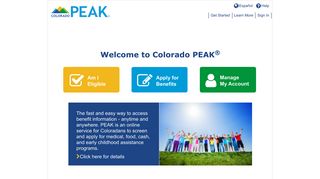 
                            4. PEAK Home - Colorado Peak Benefits Portal