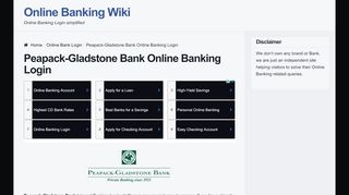 
                            7. Peapack-Gladstone Bank Online Banking Login - Peapack Gladstone Bank Portal
