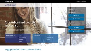 
Pearson Collections: Custom Content Library - Higher Education
