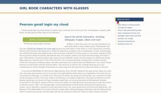 
                            6. Pearson Gmail Login My Cloud - girl book characters with glasses - Pearson My Cloud Portal