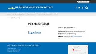
                            4. Pearson Portal - Mt. Diablo Unified School District - Mdusd Staff Portal