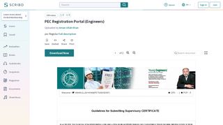 
                            3. PEC Registration Portal (Engineers) (384 views) - Scribd - Pec Registration Portal