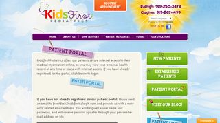 
                            5. Pediatric Patient Portal- Kids First Raleigh - Kids First Pediatrics - Triangle Pediatrics Portal