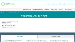 
                            3. Pediatrics Day & Night | Capital Health Hospitals - Pediatrics Day And Night Patient Portal