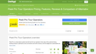 
                            6. Peek Pro Tour Operators Pricing, Features, Reviews ... - GetApp - Peek Pro Portal