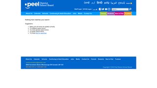 
Peel District School Board  
