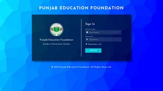 PEF-SIS - Sis Punjab Portal