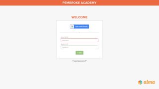 
                            3. Pembroke Academy - Alma - Alma Student Portal